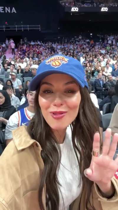 Victoria being a proud Knicks fan | Instagram Post 10/4/25