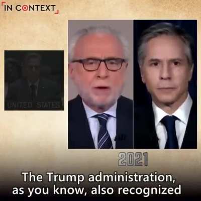 US double standards in 40 seconds: Blinken:"No nation can redraw the borders of another by force" Blinken:"Golan Hieghts are very important to Israel's securiy as long as Assad is in power in Syria"