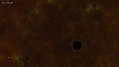 Hubble recorded a star's final moments as it was ripped apart and eaten up by a black hole – getting twisted into a donut-like shape in the process.