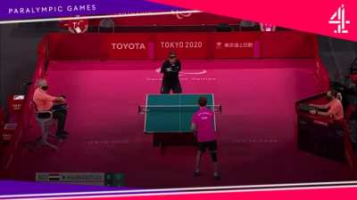 Egypt&rsquo;s Ibrahim Hamadtou lost his arms in an accident aged 10... To improvise, he holds the table tennis bat in his mouth.
