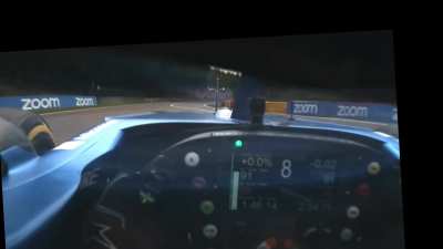 I stabilized half a lap of Alonso's helmet cam for a better feeling of what drivers actually see with their eyes