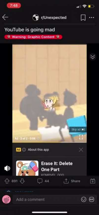 Ridiculous app advertised on YouTube. Not to mention, looks like it&rsquo;s target for kids.