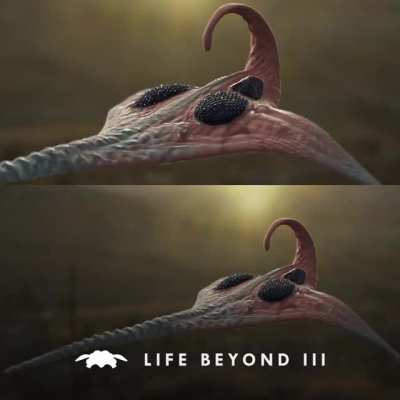 "Flying Star" alien creature
