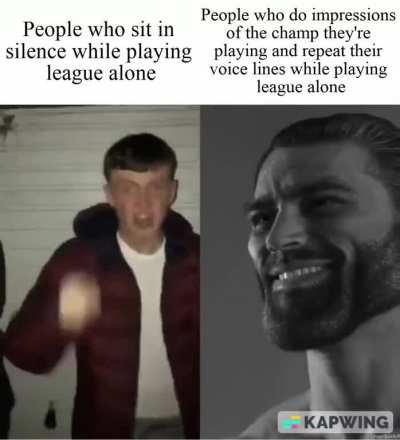 I probably do it because of my ADHD. But like, idk how anyone can play Nasus and not say &ldquo;WITHER&hellip;&rdquo; in his voice every time they click W. Do other people do this shit..? It can&rsquo;t just be me, right? :(
