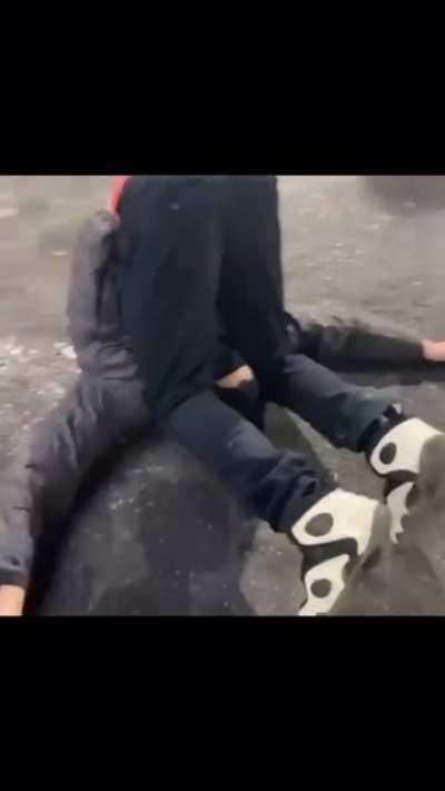 My man is stuck