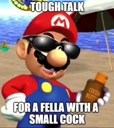 MARIO SAID THE C WORD!!!!!!1