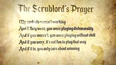 The Scrublord&rsquo;s prayer voiced