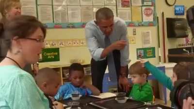 The difference of the kids reactions though