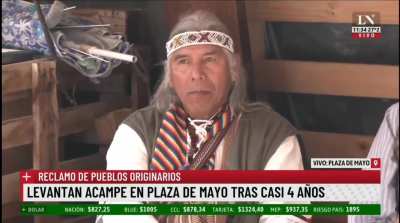 Levantan acampe de plaza de mayo 