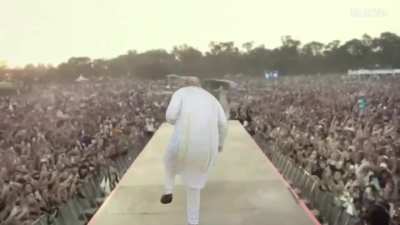 Amit Shah entering Manipur for campaigns during a gunfight.