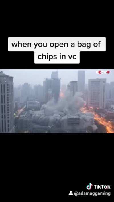 When you open a bag of chips in vc