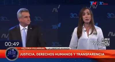 Victoria Villarruel destruye el relato Kirchnerista en 1 minuto 48 segundos