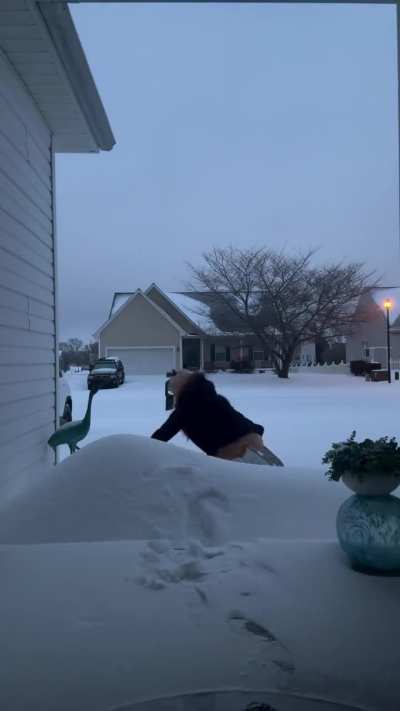 Trust Falling A Pile of Snow After A Winter Storm