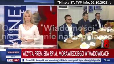 TVP przerywa wywiad, żeby pilnie pokazać jak Morawiecki je krem&oacute;wkę