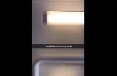 To impress his crush