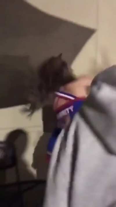 Old but gold; excellent speed, power, and coordination by the cheerleader