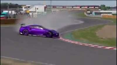 When you thought he lost control of the car...