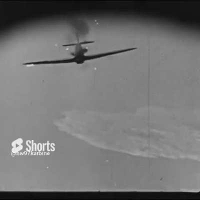 RAF Hawker Hurricane goes down under the guns of Joachim M&uuml;ncheberg's Bf 109 E off the Maltese coast on May 1st 1941