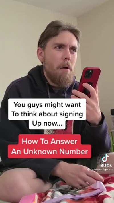 Answering an unknown number