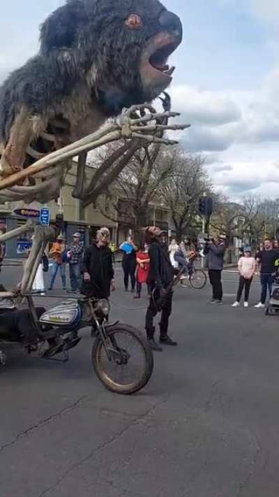 This float representing the koalas that died as a result of the Black Summer bushfires and corruption in politics. Such an effective (and epic) activist message.