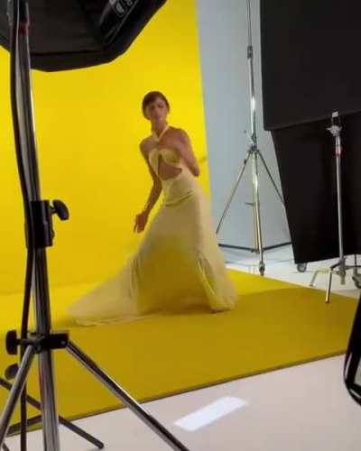 Behind the scenes of Vogue Italia shoot