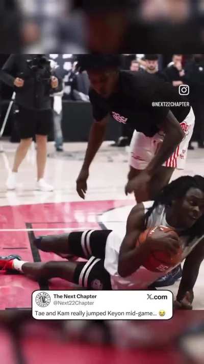 TAE &amp;amp; KAM JUMP KEYON MID-GAME 😂‼️