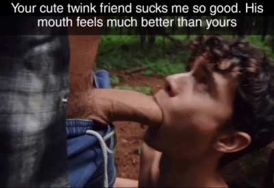 Women with twink friends beware: They might take your man's cock ;)