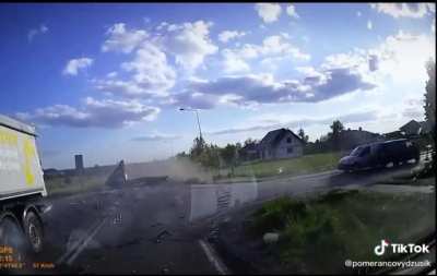 The engine flew right off
