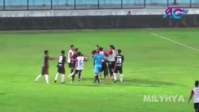 Least dangerous football match in Ind*nesia