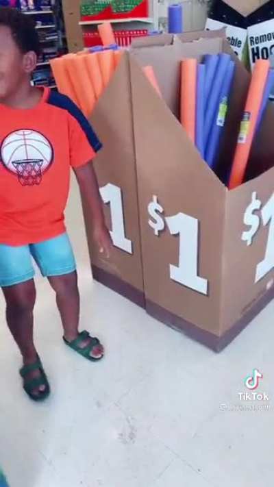 Mom challenges her son to her embarrass her in public