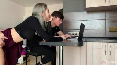 Fucking infront of her bf