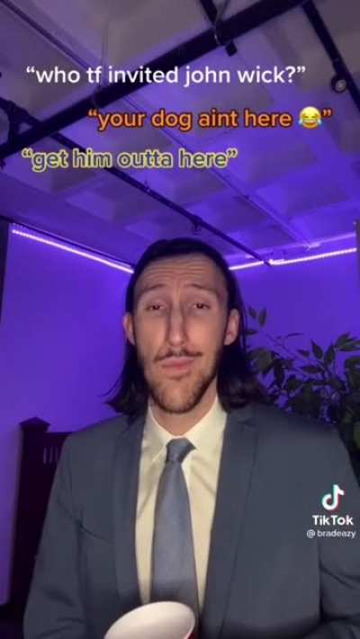 "I look like John wick"