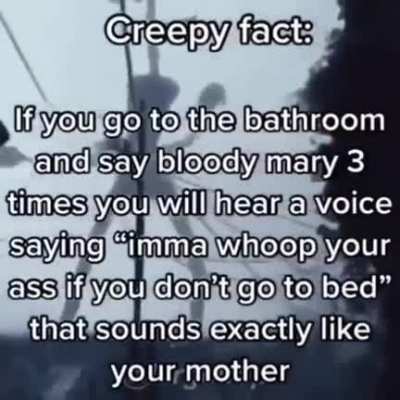 It's so scary
