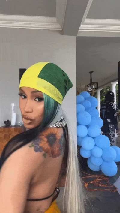 Cardi B is spilling out