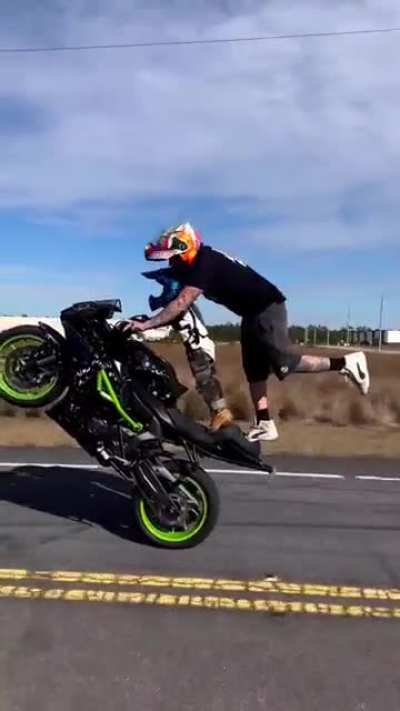Hey Dad lets go do wheelies