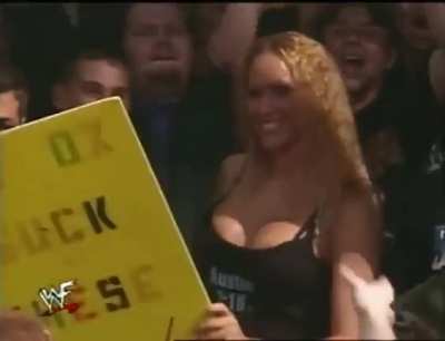 Triple H interacts with a fan