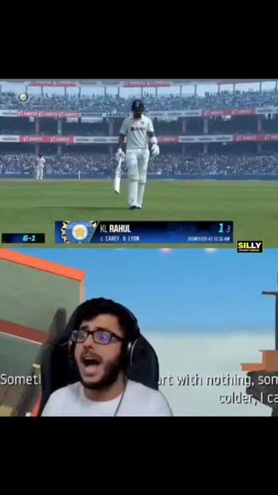 Nahh Bro i am just done with kl Rahul it's fucking over dude is just scared as hell lost his confidence completely