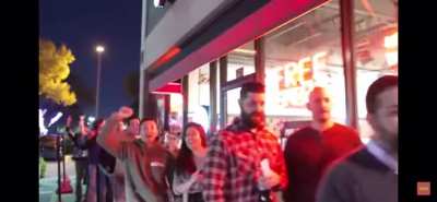 The most realest fans went to his speshul taping…. “BRANDON! RANDY!”