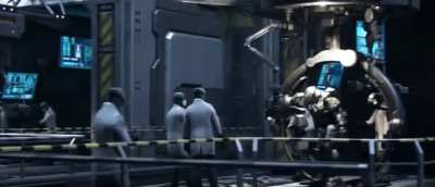 This cutscene gives you a reference for just how insanely huge the Master Chief actually is