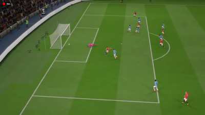 This was awarded as a goal. This game never fails to surprise me