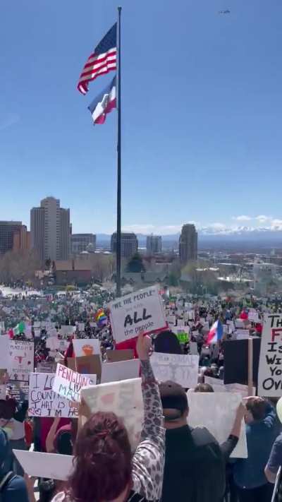 “Fuck Donald Trump”, Salt Lake City, Utah, today.