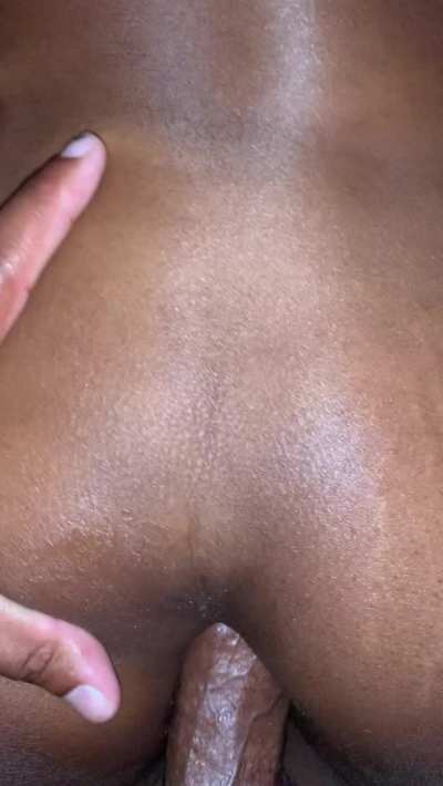 Stroking her tight ass