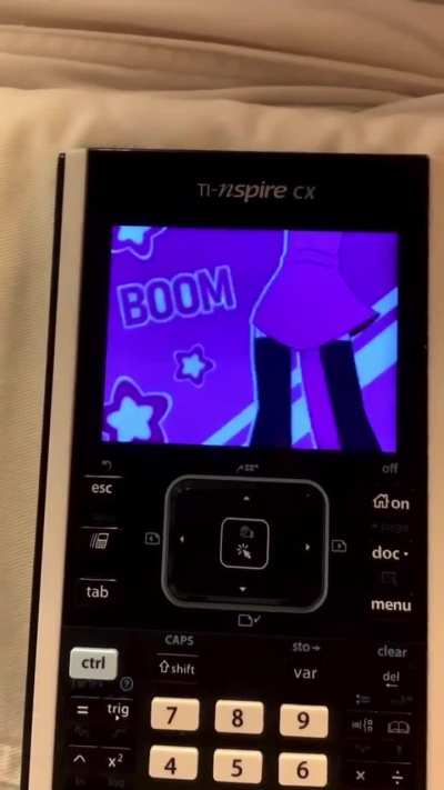 Reggie&rsquo;s room on a graphing calculator