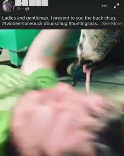 Ladies and gentlemen, I present to you &ldquo;The Buck Chug&rdquo;