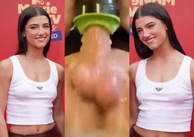 Charli’s hard nipples
