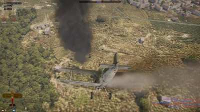 Biplanes can glide sideways if you believe (and stall)