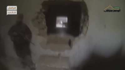 Jabhat Fatah al Sham troops advance into the sawmill area of Aleppo and kill 1 regime fighters in close quarters combat. [October 28th, 2016]