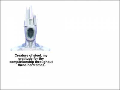 Minos expresses gratitude. (Forgive the nuclear plosive)