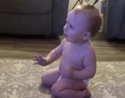 Baby&lsquo;s face says it all