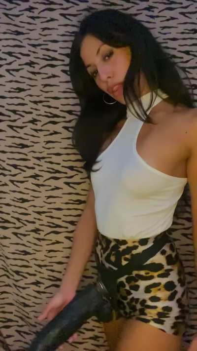 You started with your fingers, then with a plug and now the best part... my bbc
